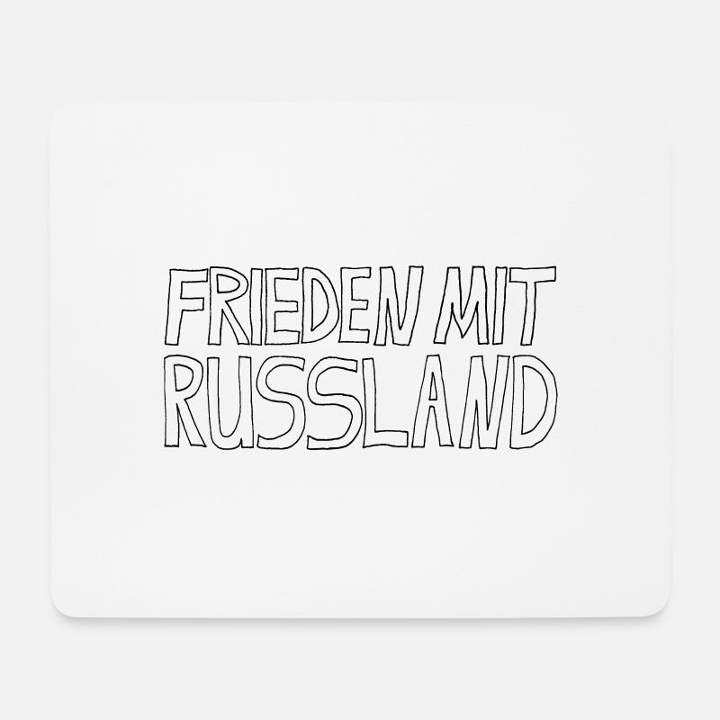 FRIEDEN MIT RUSSLAND - Mousepad (Querformat) - Weiß