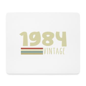 1984-Jubiläum-1984-retro-1984 - Mousepad (Querformat) - Weiß - Vorne