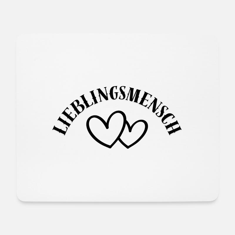 Lieblingsmensch für Sie und Ihn - Mousepad (Querformat) - Weiß