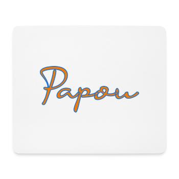 PAPOU. PAPA. FÊTE DES PÈRES. BONNE FÊTE PAPA - Tapis de souris (format paysage) - blanc - Devant