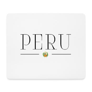 J’aime le Pérou, T-shirt design, Tenue - Tapis de souris (format paysage) - blanc - Devant