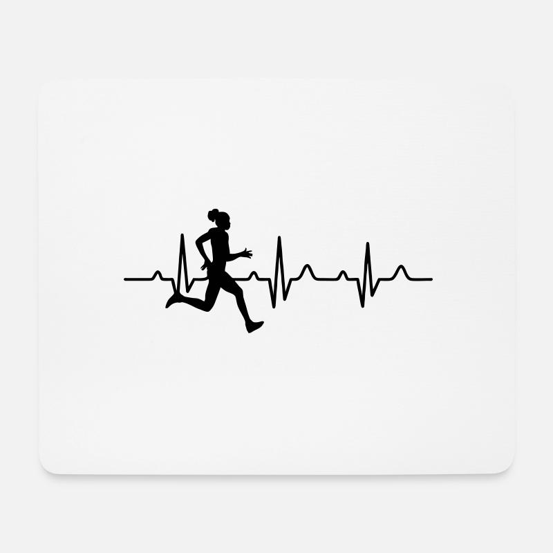 Marathon - Mousepad (Querformat) - Weiß