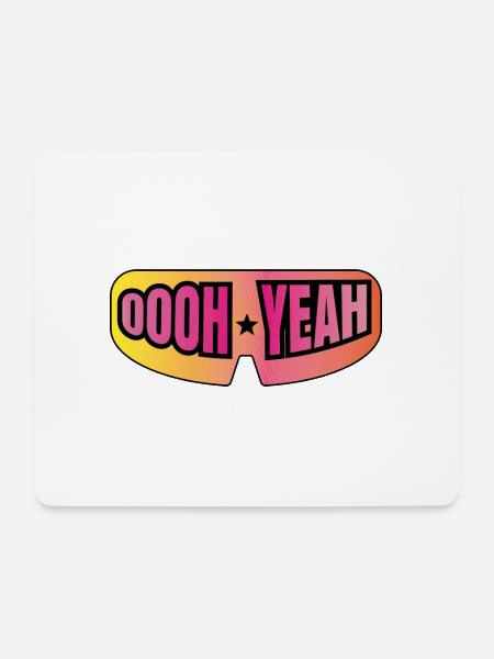 Oooh Yeah Wrestling - Mousepad (Querformat) - Weiß