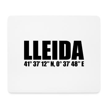 Coordonnées de Lleida - Tapis de souris (format paysage) - blanc - Devant