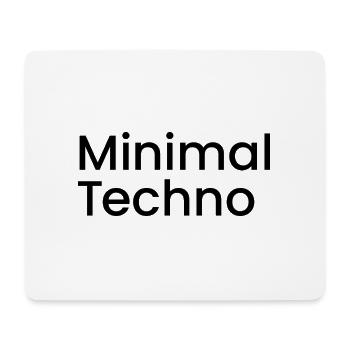 Minimaler Techno - Mousepad (Querformat) - Weiß - Vorne
