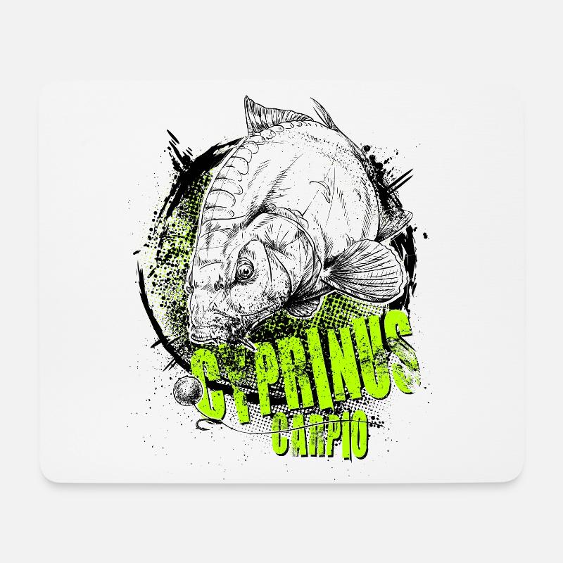 Karpfen - Mousepad (Querformat) - Weiß