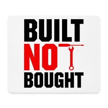 Built Not Bought Car Mechanic Automobile Repair Ca - Mouse Pad (horizontal) - white - Front