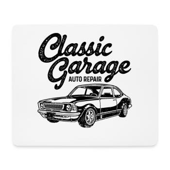 Retro Graphic Car Lover Car Mechanic Vehicle Techn - Mouse Pad (horizontal) - white - Front