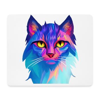 Cat Colorful - Mouse Pad (horizontal) - white - Front