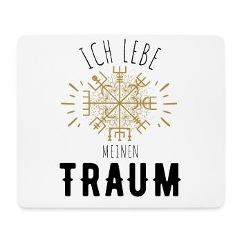 Wegweiser RUNEN Motivation - VEGVISIR - Mousepad (Querformat) - Weiß - Vorne