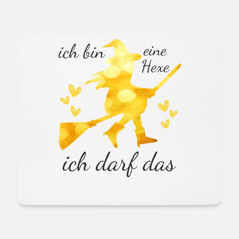 Ich bin eine HEXE ich darf das - Mousepad (Querformat) - Weiß