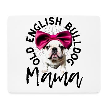 Bulldogge Bulldog Bulldoggen Mama - Mousepad (Querformat) - Weiß - Vorne
