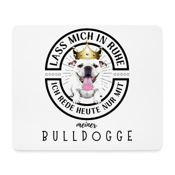 Bulldogge Bulldog Bulldoggen - Mousepad (Querformat) - Weiß - Vorne