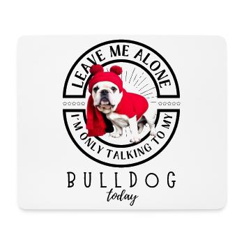 Bulldogge Bulldog Bulldoggen - Mousepad (Querformat) - Weiß - Vorne