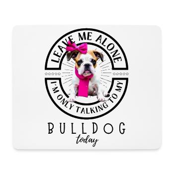 Bulldogge Bulldog Bulldoggen - Mousepad (Querformat) - Weiß - Vorne
