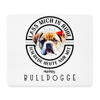 Bulldogge Bulldog Bulldoggen - Mousepad (Querformat) - Weiß - Vorne