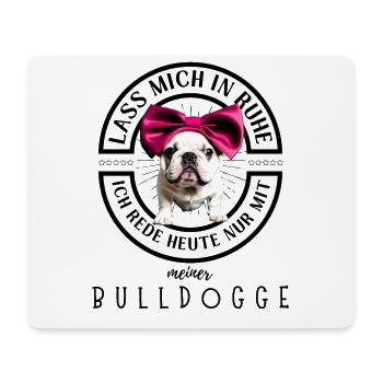 Bulldogge Bulldog Bulldoggen - Mousepad (Querformat) - Weiß - Vorne