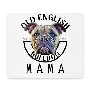 Bulldog Bulldog Bulldogs Maman - Tapis de souris (format paysage) - blanc - Devant