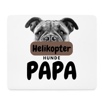 HELIKOPTER HUNDE PAPA HUND Hundefreund Hunde - Mousepad (Querformat) - Weiß - Vorne