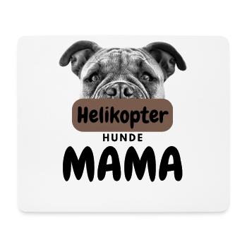 HELIKOPTER BULLDOGGEN MAMA Bulldog Bulldogge - Mousepad (Querformat) - Weiß - Vorne