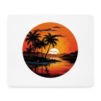 Tropical Sunset - Mouse Pad (horizontal) - white - Front