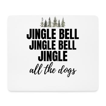 Hund Hunde Weihnachten - lustiger Weihnachtsspruch - Mousepad (Querformat) - Weiß - Vorne