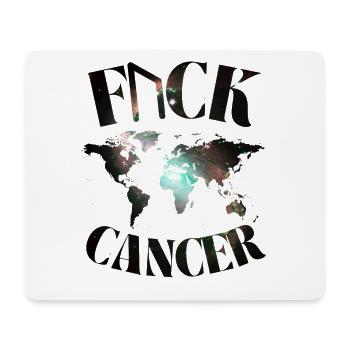 F... CK CANCER - HOPE, LOVE & FIGHT - Mouse Pad (horizontal) - white - Front
