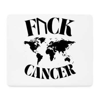 F... CK CANCER - HOPE, LOVE & FIGHT - Mouse Pad (horizontal) - white - Front