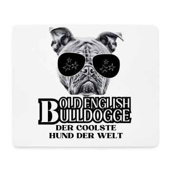 Bulldog Old English Bulldog Dog Dogs - Mouse Pad (horizontal) - white - Front