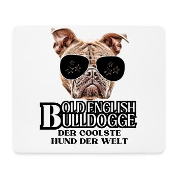 Bulldog Old English Bulldog Dog Dogs - Mouse Pad (horizontal) - white - Front
