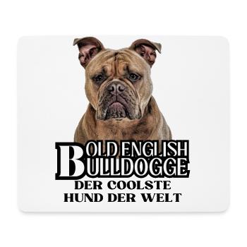 Bulldog Old English Bulldog Dog Dogs - Mouse Pad (horizontal) - white - Front