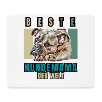 BEST DOG MOM Bulldog Dog Dogs Vieux Anglais - Tapis de souris (format paysage) - blanc - Devant