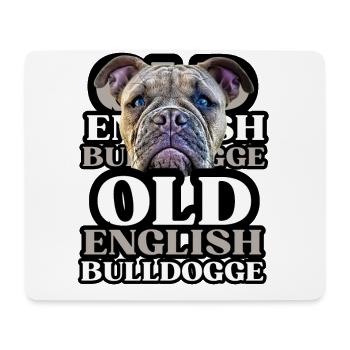 OLD ENGLISH BULLDOG Dog Dogs Bulldog - Mouse Pad (horizontal) - white - Front
