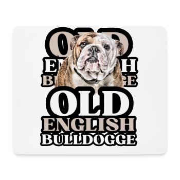 OLD ENGLISH BULLDOG Chien Chiens Bouledogue - Tapis de souris (format paysage) - blanc - Devant