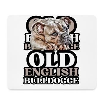 OLD ENGLISH BULLDOG Dog Dogs Bulldog - Mouse Pad (horizontal) - white - Front