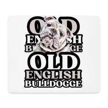 OLD ENGLISH BULLDOG Dog Dogs Bulldog - Mouse Pad (horizontal) - white - Front
