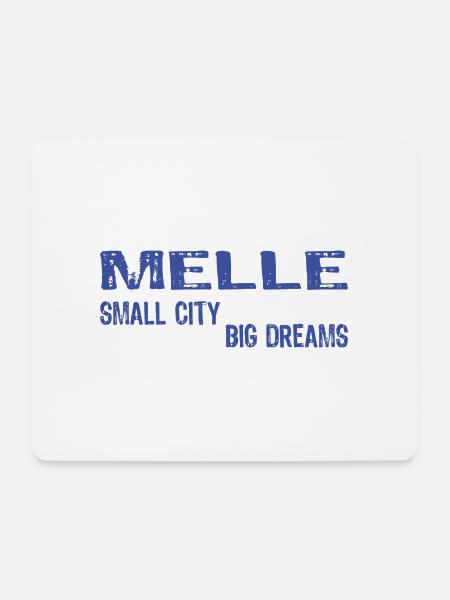 Melle - Mousepad (Querformat) - Weiß