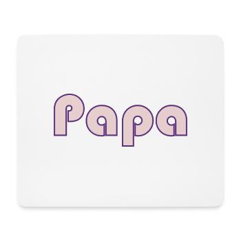 PAPA. VATERTAG. ALLES GUTE ZUM GEBURTSTAG PAPA. ALLES GUTE ZUM GEBURTSTAG. - Mousepad (Querformat) - Weiß - Vorne