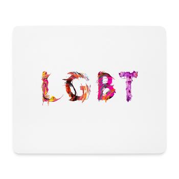 LGBT - Tapis de souris (format paysage) - blanc - Devant