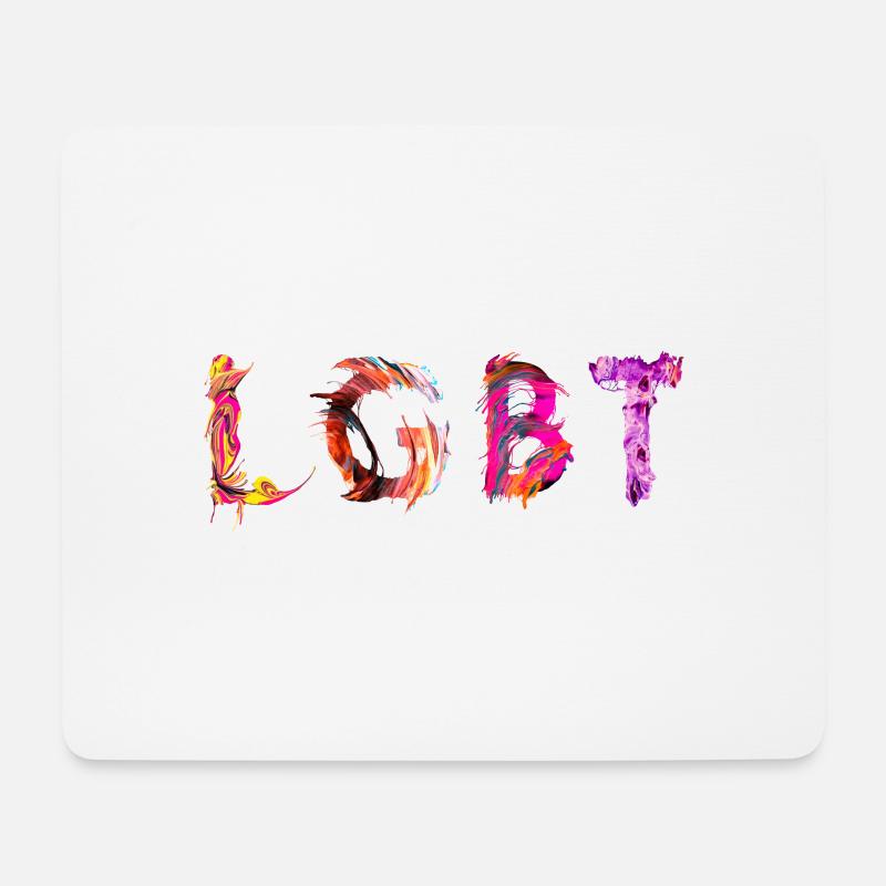 LGBT - Mousepad (Querformat) - Weiß