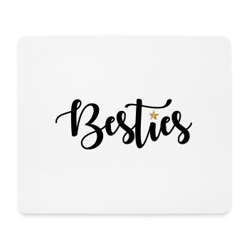 Besties - Mousepad (Querformat) - Weiß - Vorne