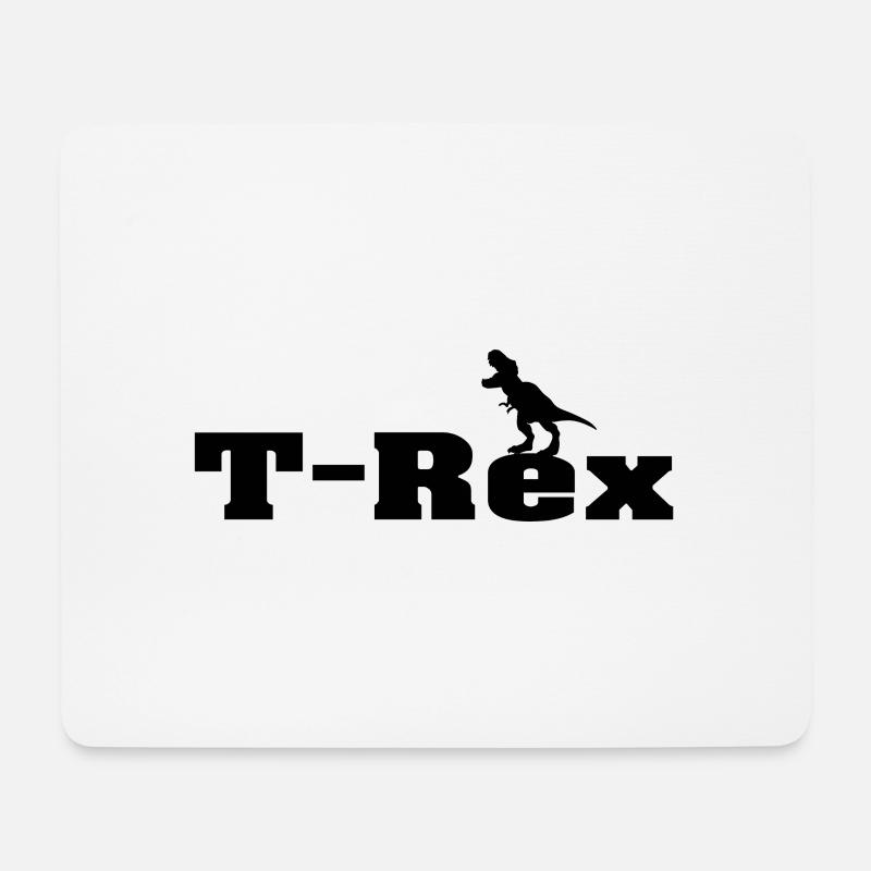 T Rex - Mousepad (Querformat) - Weiß