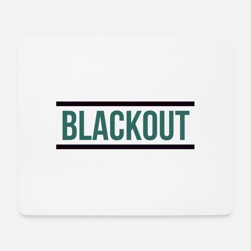 Blackout - Mousepad (Querformat) - Weiß
