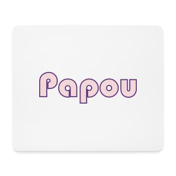 PAPOU. PAPA. FÊTE DES PÈRES. BONNE FÊTE PAPA - Tapis de souris (format paysage) - blanc - Devant