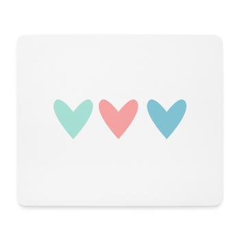 SCHÖNEN MUTTERTAG. MAMA. MUTTERTAG. HERZ - Mousepad (Querformat) - Weiß - Vorne