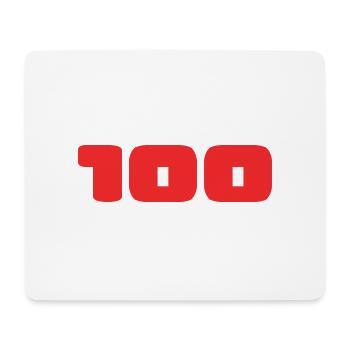 100. 100 YEARS. 100th ANNIVERSARY. 100 BIRTHDAY - Mouse Pad (horizontal) - white - Front