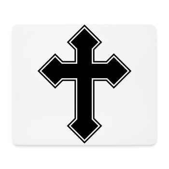 Cross symbol - Mouse Pad (horizontal) - white - Front