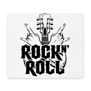 Rock And Roll | Farben änderbar - Mousepad (Querformat) - Weiß - Vorne
