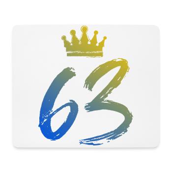 63 Couronne numérique - Tapis de souris (format paysage) - blanc - Devant