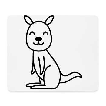 Bande dessinée kangourou - Tapis de souris (format paysage) - blanc - Devant